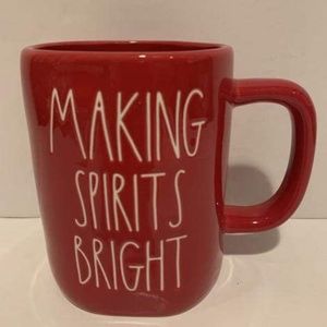 Rae Dunn MAKING SPIRITS BRIGHT Mug Christmas